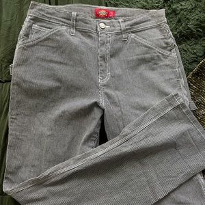 Dickies blue a d white striped pants